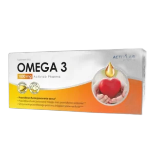 Activlab Pharma OMEGA 3 1000 mg Kwasy EPA DHA 60 kaps ODPORNOŚĆ Mózg SERCE