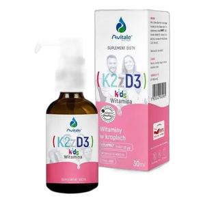 Aliness AVITALE WITAMINA K2 D3 w Kroplach DLA DZIECI Odporność Zęby Kości