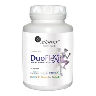 Aliness DuoFlexin KOLAGEN RYBI z Kwas Hialuronowy MOCNE STAWY KOŚCI 90 kaps