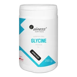 Aliness GLICYNA 3000 mg w PROSZKU 250g NASTRÓJ RELAKS SEN Zasypianie PAMIĘĆ