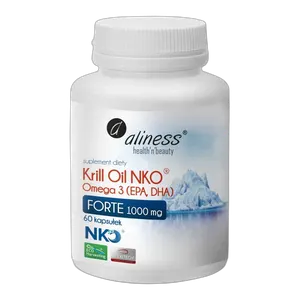 Aliness Krill Oil NKO Omega 3 z Astaksantyną OLEJ Z KRYLA 1000 mg 60 kaps