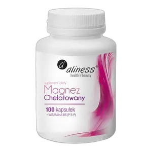 Aliness MAGNEZ Chelatowany DIGLICYNIAN + B6 100 kaps SKURCZE Drgania powiek