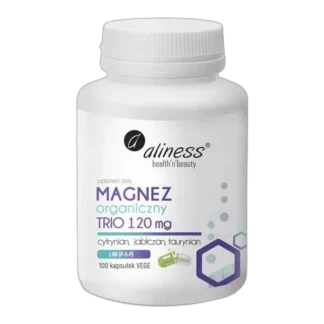 Aliness MAGNEZ ORGANICZNY TRIO + B6 TAURYNIAN JABŁCZAN CYTRYNIAN 100 KAPS