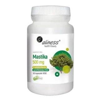 Aliness MASTIKA ŻYWICA 500 mg 60 kaps NIEŚWIEŻY ODDECH ŻOŁĄDEK TRAWIENIE