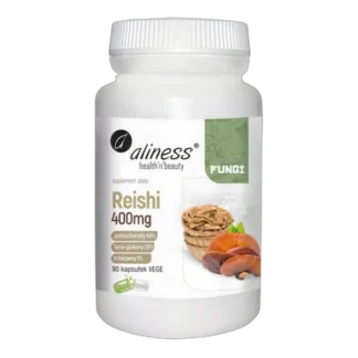 Aliness REISHI 400 mg WYSOKA STANDARYZAJCA synteza CYTOKIN ODPORNOŚĆ STRES
