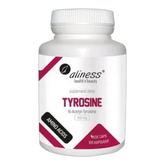 Aliness TYROZYNA N-Acetyl-L-Tyrosine 500 mg 100 kaps NALT Mózg PAMIĘĆ STRES