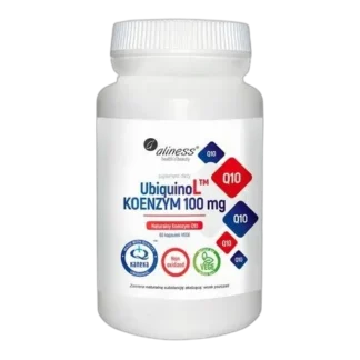 Aliness UbichinoL KOENZYM Q10 NATURALNY 100 mg 60 kap ENERGIA MŁODOŚĆ SERCE