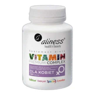 Aliness WITAMINY I MINERAŁY kompleks DLA KOBIET Kwas Hialuronowy Cynk Selen
