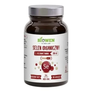 Biowen SELEN ORGANICZNY L-selenometionina 100 kaps Tarczyca Odporność Włosy