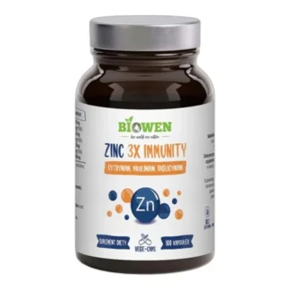 Biowen ZINC 3x Immunity CYNK 3 FORMY 100 kaps ODPORNOŚĆ Włosy PAZNOKCIE