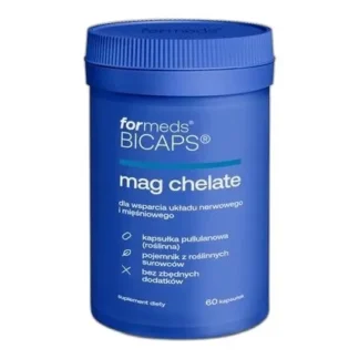 Formeds BICAPS MAG CHELATE MAGNEZ CHELATOWANY 60 kaps VEGAN Kości SKURCZE
