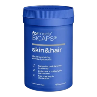 ForMeds BICAPS SKIN&HAIR BIOTYNA MSM BAMBUS CYNK SKÓRA WŁOSY PAZNOKCIE 60ka