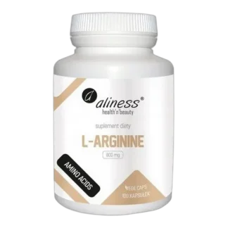 L-ARGININA ALINESS 800 mg 100 kaps TLENEK AZOTU Metabolizm CIŚNIENIE KRWI