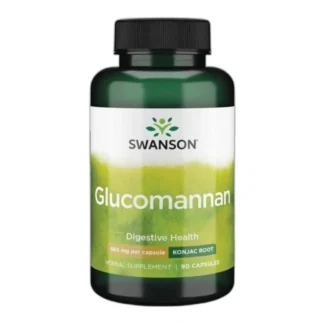 GLUKOMANNAN Korzeń z Konjac 665 mg 90 kaps. BŁONNIK JELITA ZAPARCIA