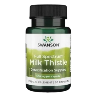 OSTROPEST PLAMISTY Milk Thistle 500 mg 30 kap WĄTROBA Trawienie