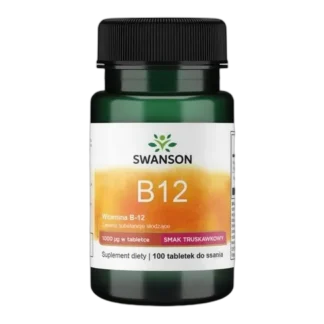 WITAMINA B12 1000 mcg z KWAS FOLIOWY 100 tab Zmęczenie Pamięć Serce